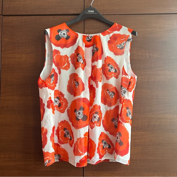 JONES NEW YORK SLEEVELESS FLORAL BLOUSE TOP BNWT - Picture 10 of 10